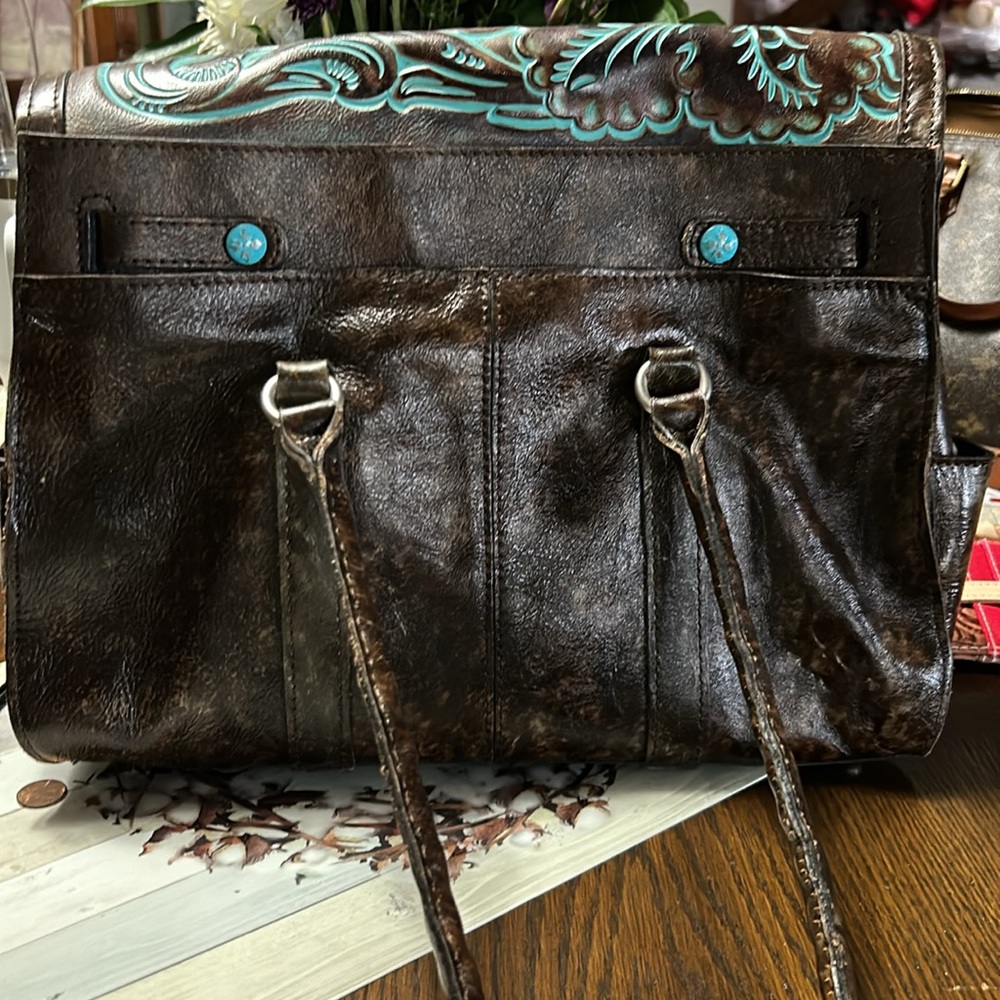 Patrica Nash tooled leather purse and matching wallet - Picture 6 of 12